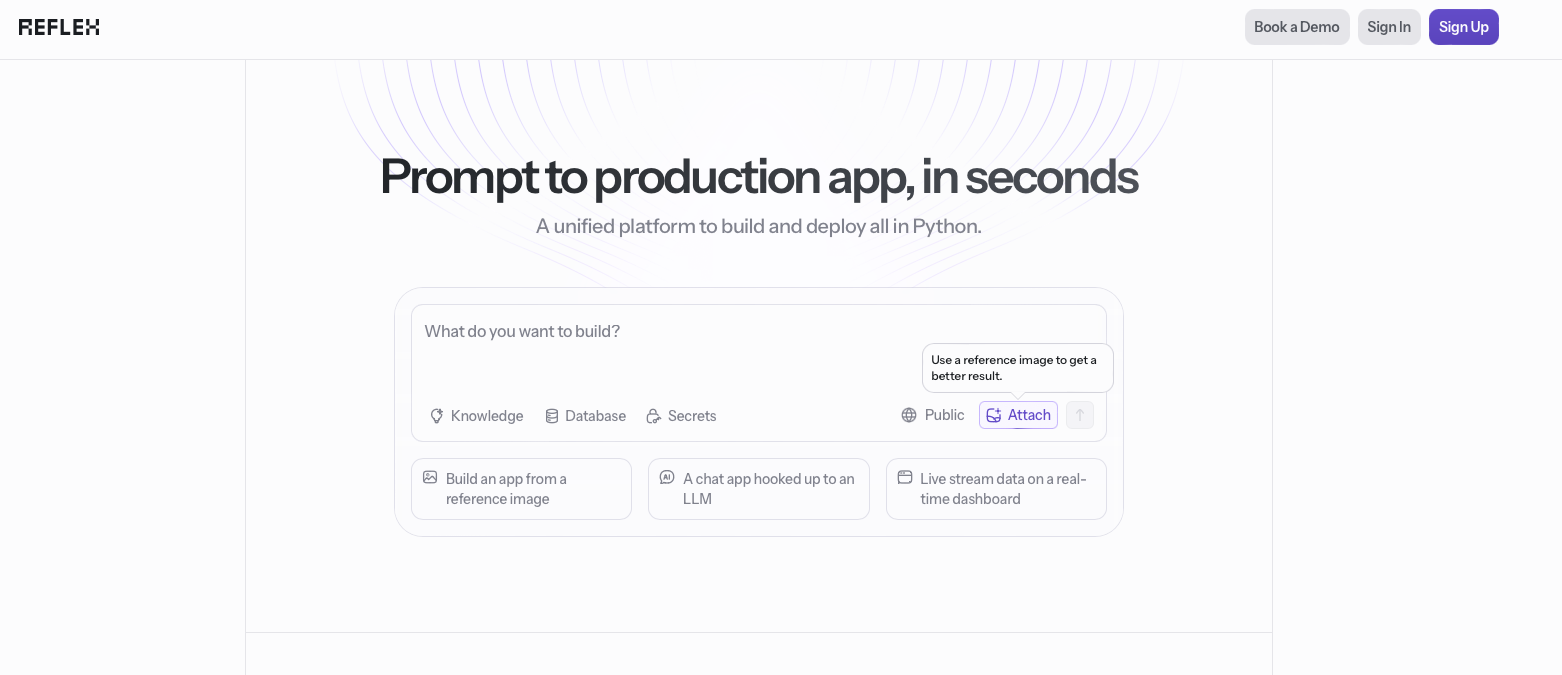 Reflex AI builder